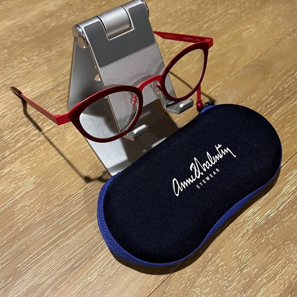 Red Fossette Anne & Valentin glasses - Picture 3 of 6